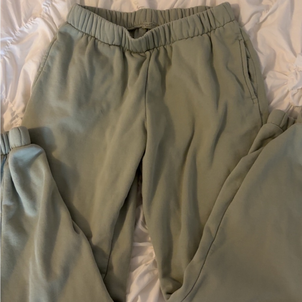 RARE⚠️Brandy Melville Sage Green Elastic Waist Joggers